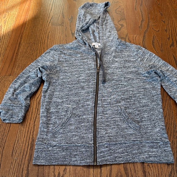 Caslon Gray Zip-Up Hoodie - Picture 2 of 7